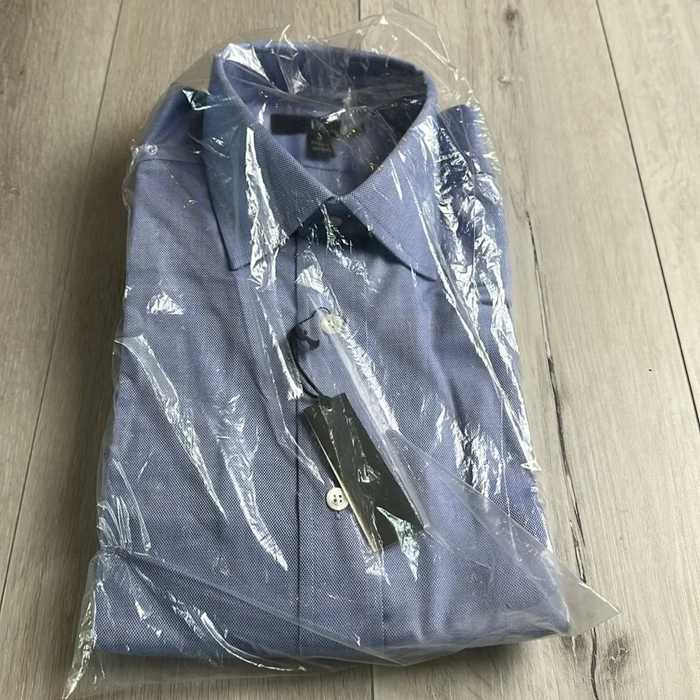 Banana Republic Standard‎ Fit Oxford-Fit Shirt Blue Small New With Tags